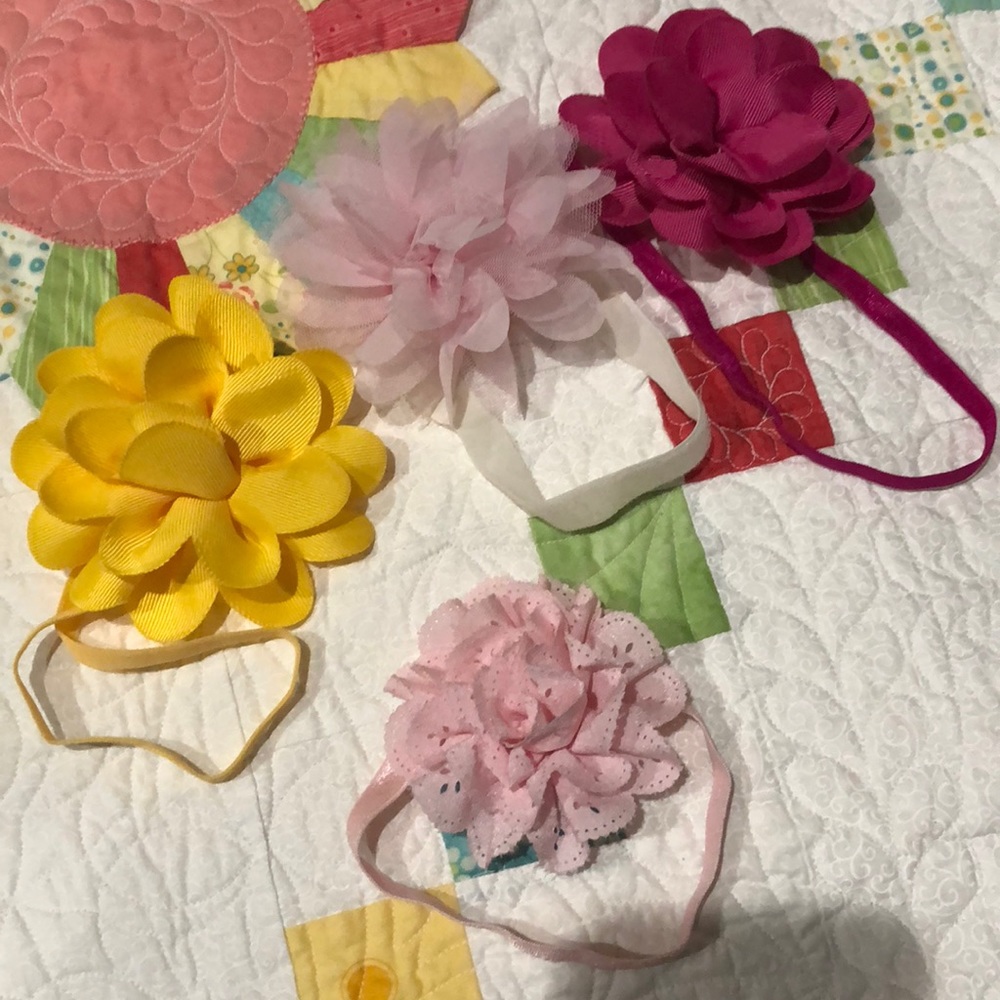 $8:00 For all Four flower headbands